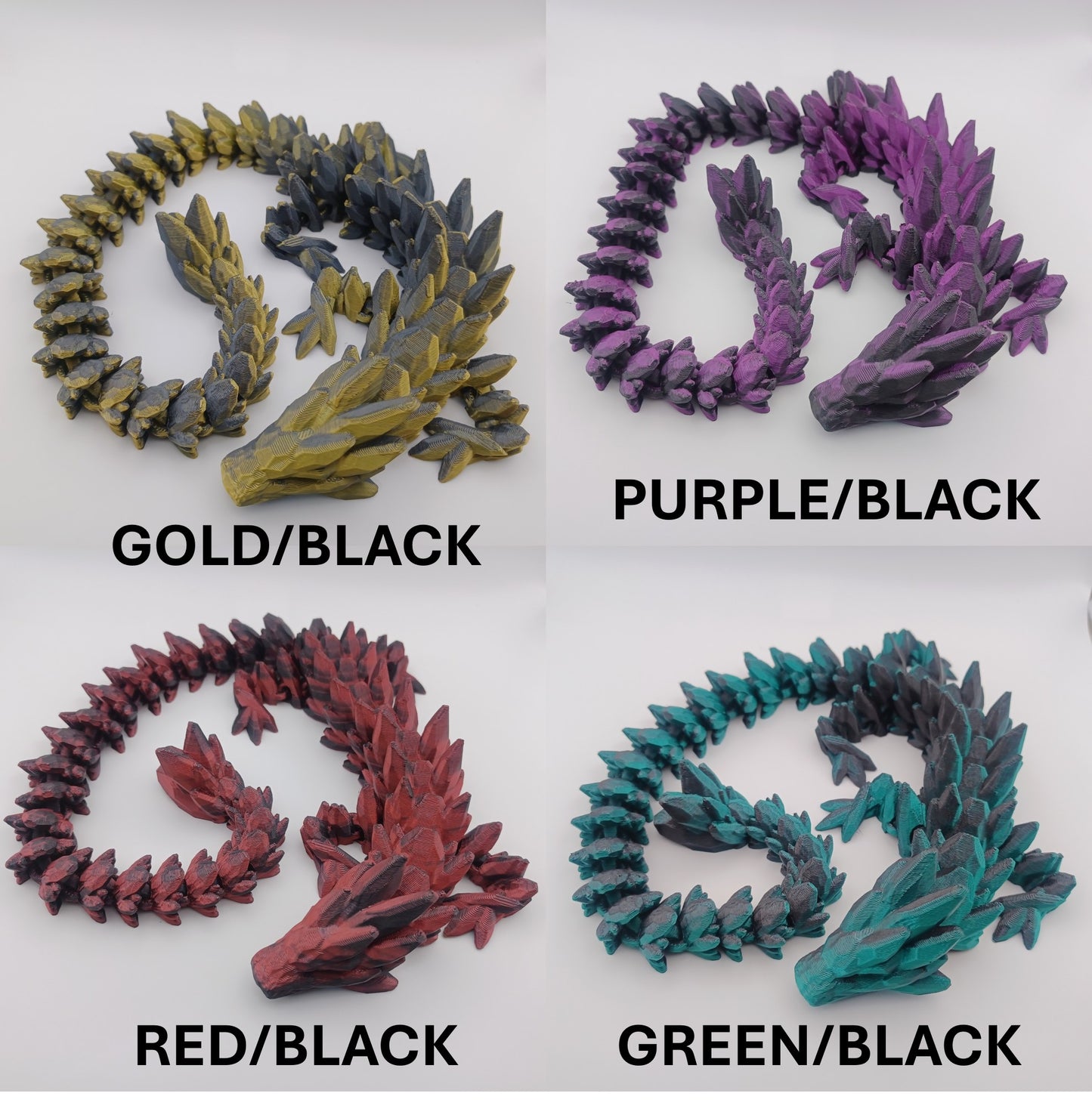 Dragon Egg with Dragon Inside - Pick Your Size and Color - Articulating 3D Printed Fidget Toy, Desk Decor, Birthday Present, Christmas Gift