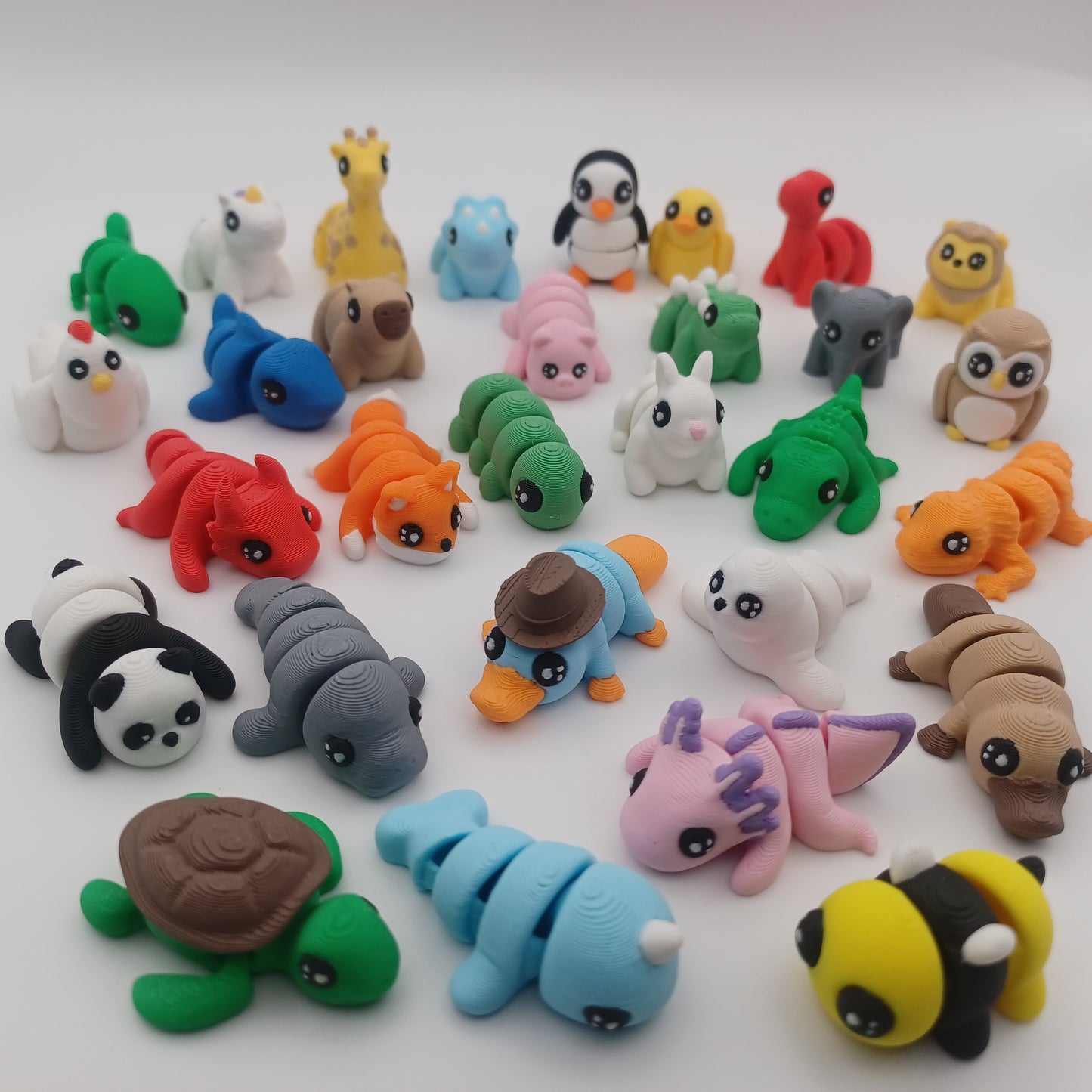 TINEEZ - Mini Animal Fidget Toys, Pick Your Own, Articulating 3D Printed Sensory Toys, Desk Toys, Baby Animals, Kid Gift for Birthdays and Holidays